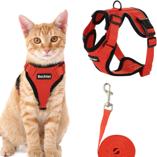Adjustable Reflective Pet Vest Harness & Leash — Anti-Escape, Breathable, Sizes XS–M, 7 Colors