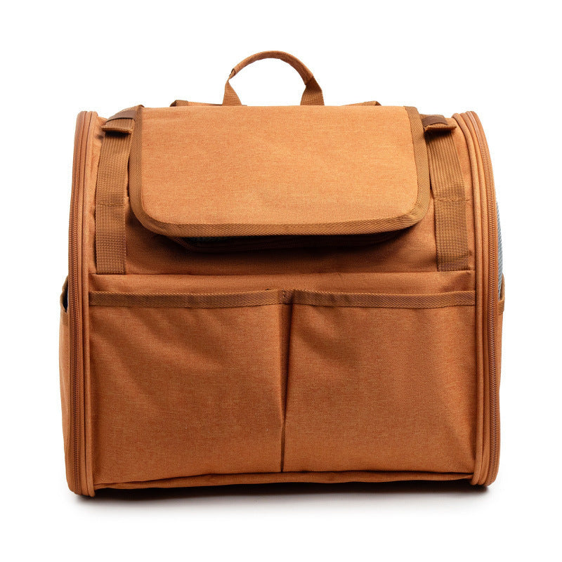 Expandable Cat Backpack with Transparent Window — Oxford Fabric, Fits Pets 5–7kg, 2 Colors