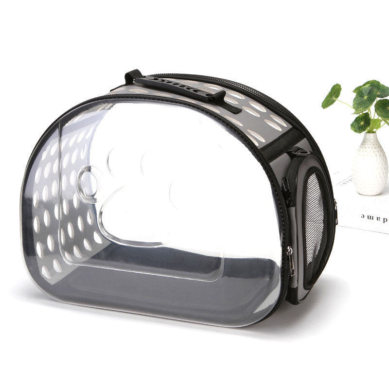 Transparent Space Capsule Pet Backpack — Foldable EVA Carrier for Cats & Dogs