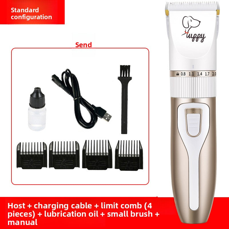 Professional Pet Hair Clipper Kit with Ceramic Blade