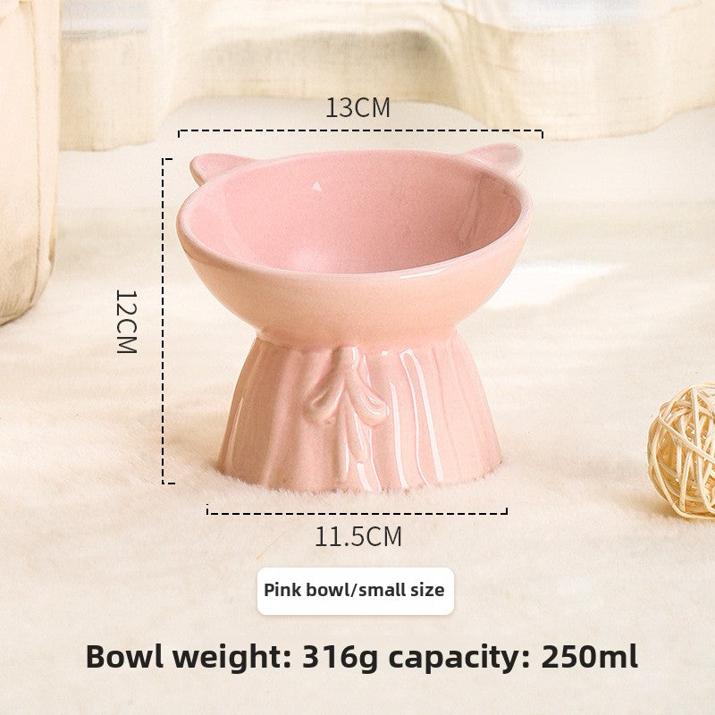 Ceramic Anti-Knock Pet Bowl — Non-Tip Feeding Bowl for Cats & Dogs, 10 Styles