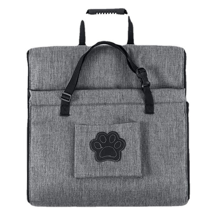 Waterproof Car Rear Seat Pet Basket — Dog Travel Cage & Cushion