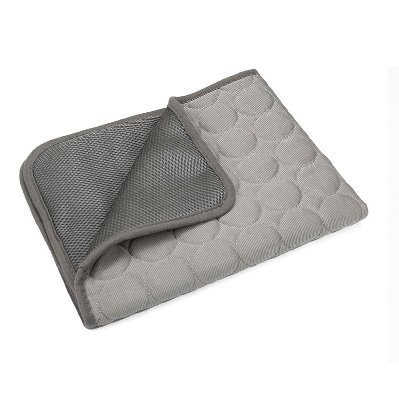 Ice Silk Cooling Pet Cushion — Breathable Summer Mat for Cats & Dogs
