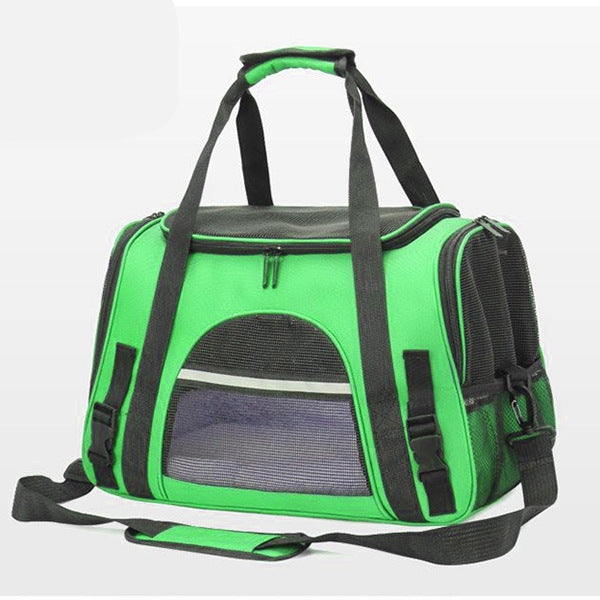 Breathable Oxford Pet Carrier Bag — Crossbody & Car Bag for Cats & Dogs