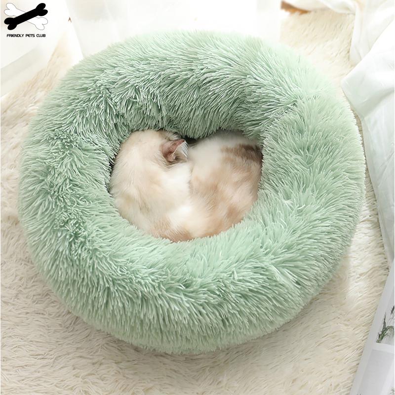 Donut Pet Bed — Ultra-Soft Corduroy, Washable, 3 Sizes, 8+ Colors