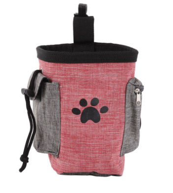 Dog Training Treat Bag — Waterproof Waist Pouch with Pockets, 3 Colors