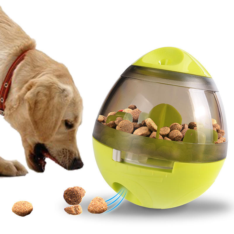 Wobble Treat Dispenser Ball — Self-Righting, ABS+PC, Green or Red
