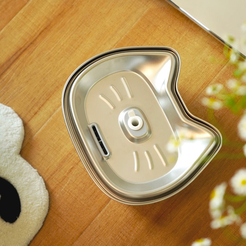 3L Stainless Steel Pet Water Fountain — Auto Circulation & Filtration, Cats & Dogs