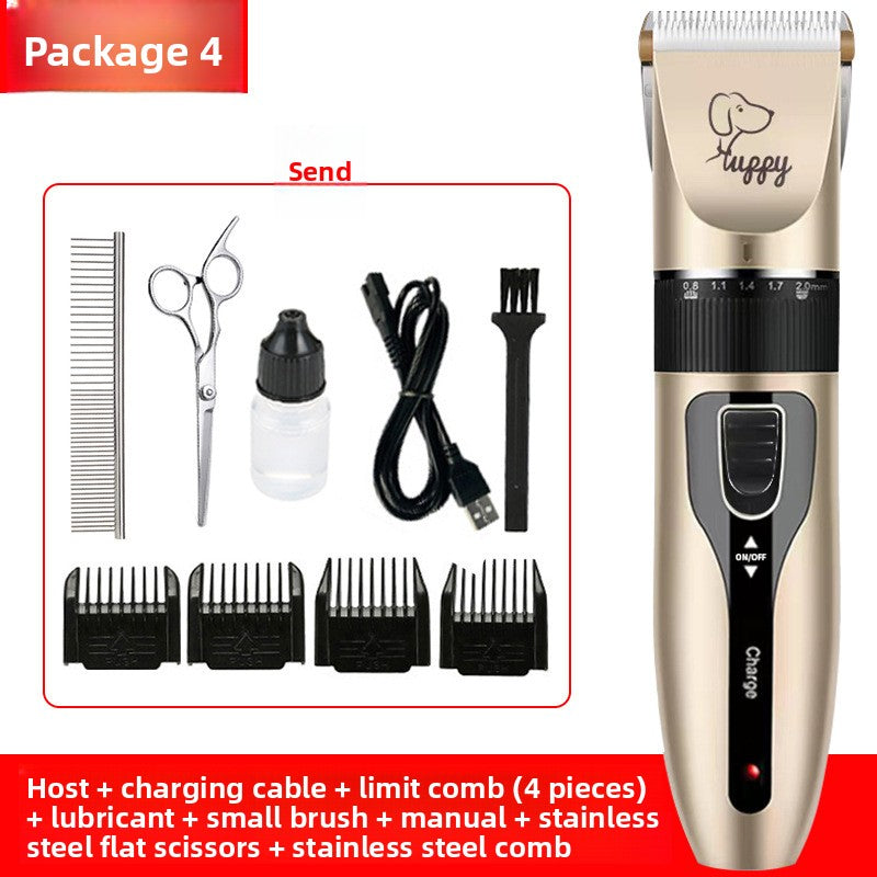 Professional Pet Hair Clipper Kit with Ceramic Blade