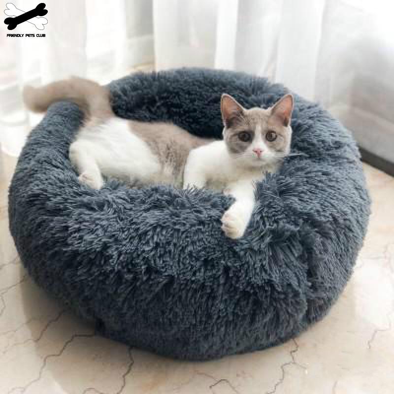 Donut Pet Bed — Ultra-Soft Corduroy, Washable, 3 Sizes, 8+ Colors