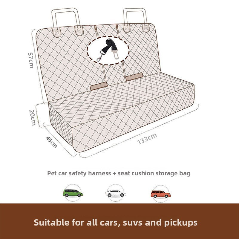 Universal Waterproof Pet Car Seat Cover — Non-Slip Rear Seat Protector