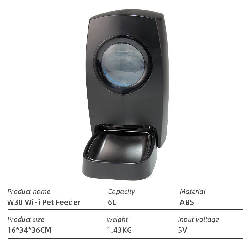 WiFi Smart Microchip Pet Feeder — App-Controlled, Timed Feeding, Battery-Powered