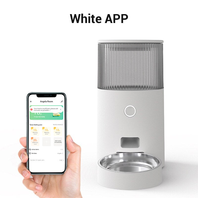 Smart App-Controlled Automatic Pet Feeder — Timed & Portioned for Cats & Dogs