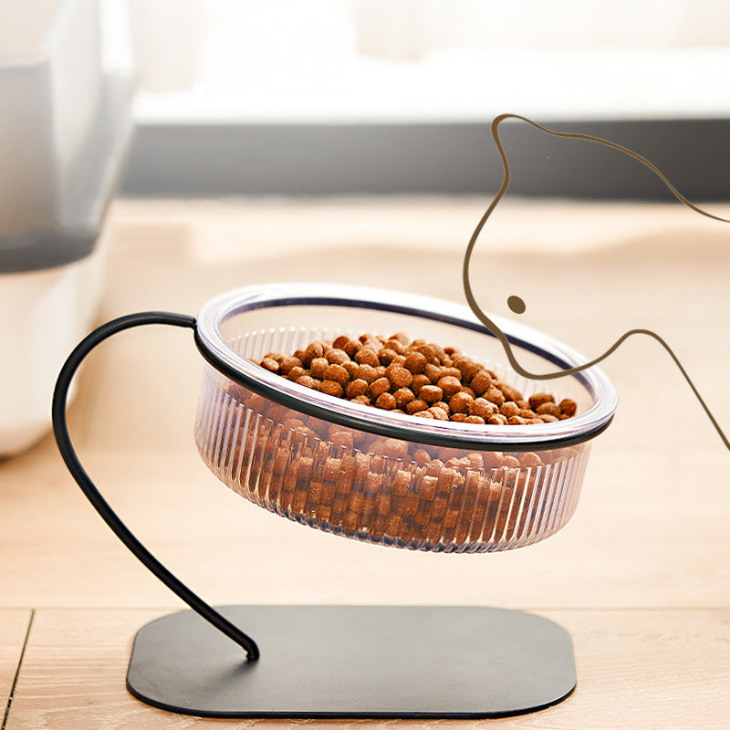 Swan Neck Elevated Pet Bowl — High-Neck Feeder for Cats & Dogs, ABS & Iron