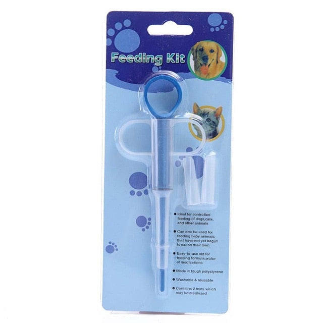 Pet Medicine Feeder Syringe — Easy Oral Dosing Tool for Dogs & Cats, 3 Colors