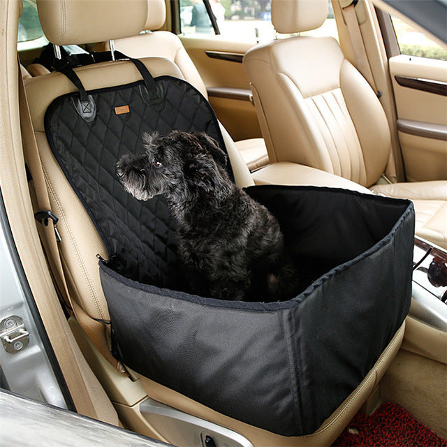 Waterproof Dog Car Seat Cover — Single Seat, Stain-Resistant, 3 Colors