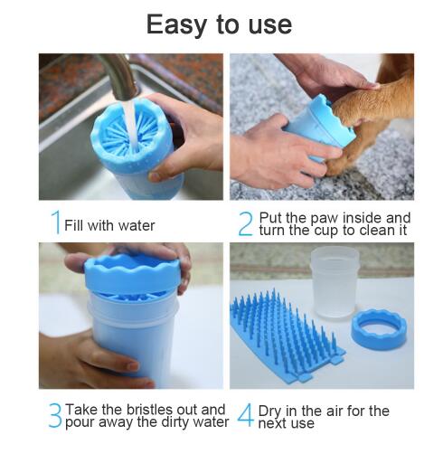 Portable Pet Paw Washer — Muddy Paw Cleaner Cup for Dogs