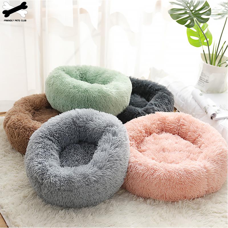 Donut Pet Bed — Ultra-Soft Corduroy, Washable, 3 Sizes, 8+ Colors