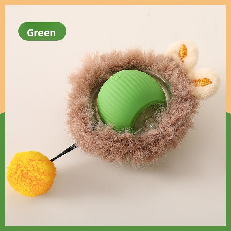 Automatic Electric Rolling Pet Toy Ball — Self-Moving Interactive Toy for Cats & Dogs
