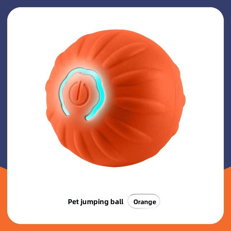 Electric Bouncing Pet Toy Ball — Interactive Anxiety Relief Toy for Dogs & Cats