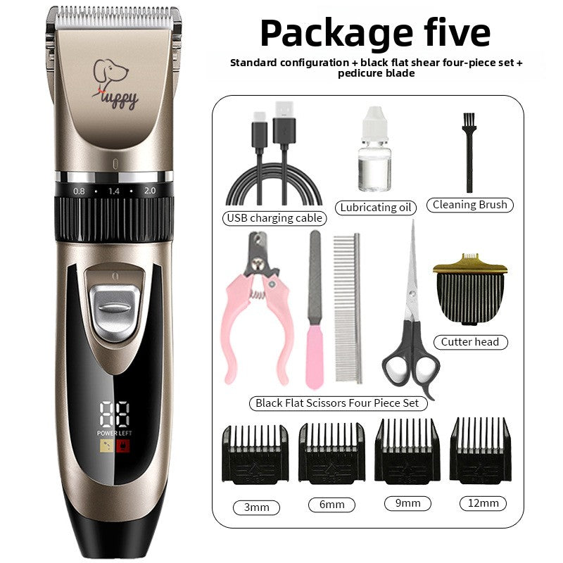 Professional Pet Hair Clipper Kit with Ceramic Blade