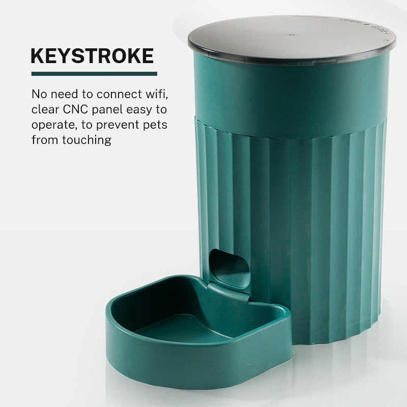 Automatic Pet Feeder — Timed Dry Food Dispenser, Button or WiFi Style, Cats & Dogs