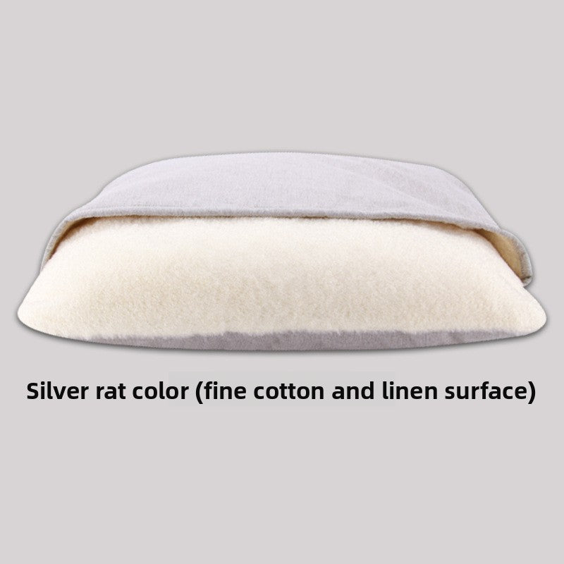 Removable Washable Pet Sleeping Bag Nest — Plush & Cotton Linen, 7 Colors, Sizes S–XL