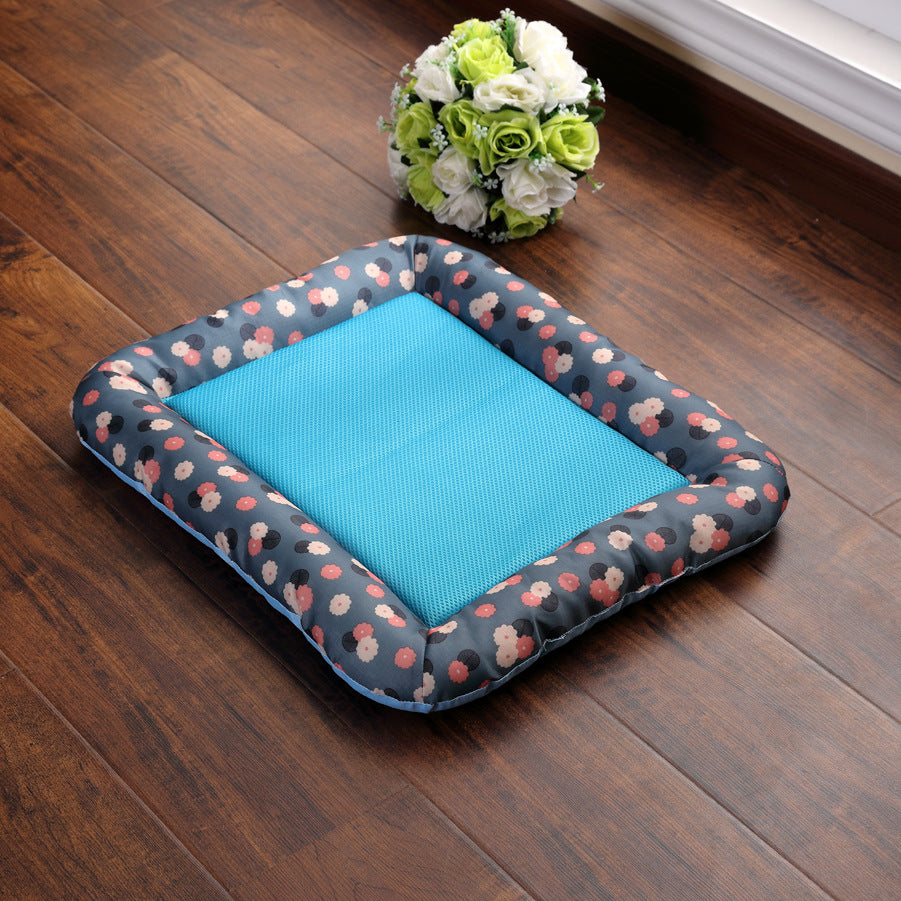 Ice Silk Pet Cooling Pad — Waterproof Summer Mat for Dogs & Cats, 4 Sizes