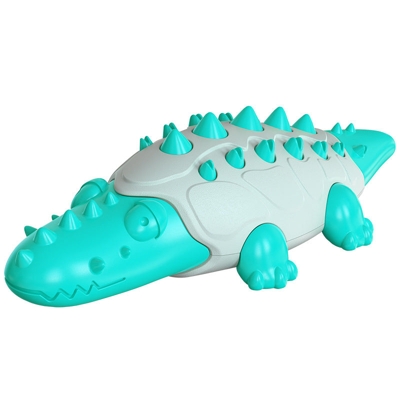 Crocodile Treat-Dispensing Chew Toy for Dogs – Bite-Resistant Molar Puzzle Toy | 5 Colors