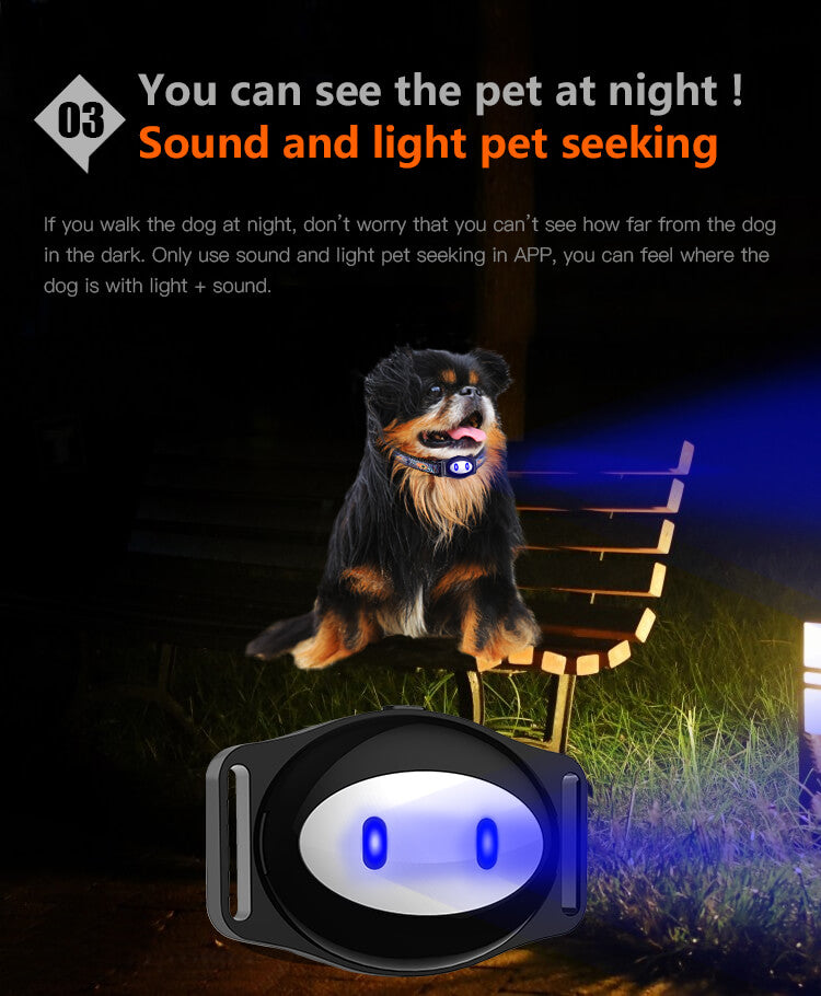 Mini GPS Pet Tracker — GSM/LBS Collar Tracker, Geofence Alert, Long Standby, Free App