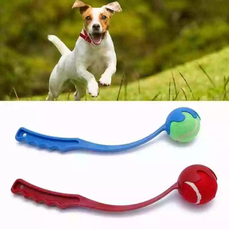 Dog Ball Launcher Thrower — 38cm PP, Fetch & Retrieve Training, 3 Colors