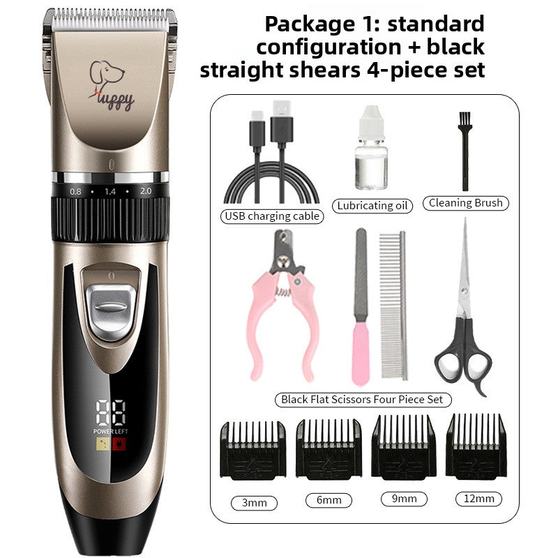 Professional Pet Hair Clipper Kit with Ceramic Blade