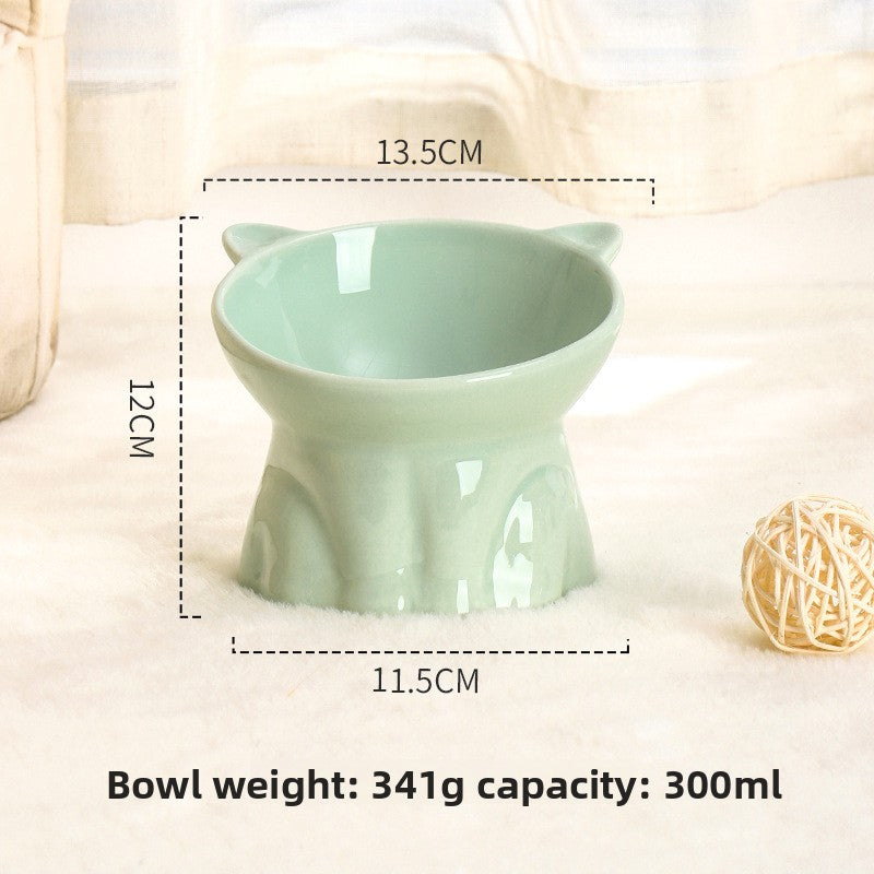 Ceramic Anti-Knock Pet Bowl — Non-Tip Feeding Bowl for Cats & Dogs, 10 Styles