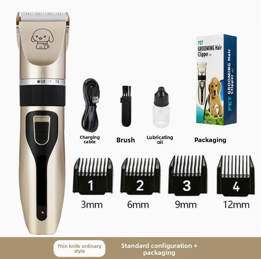 Professional Pet Hair Clipper Kit with Ceramic Blade