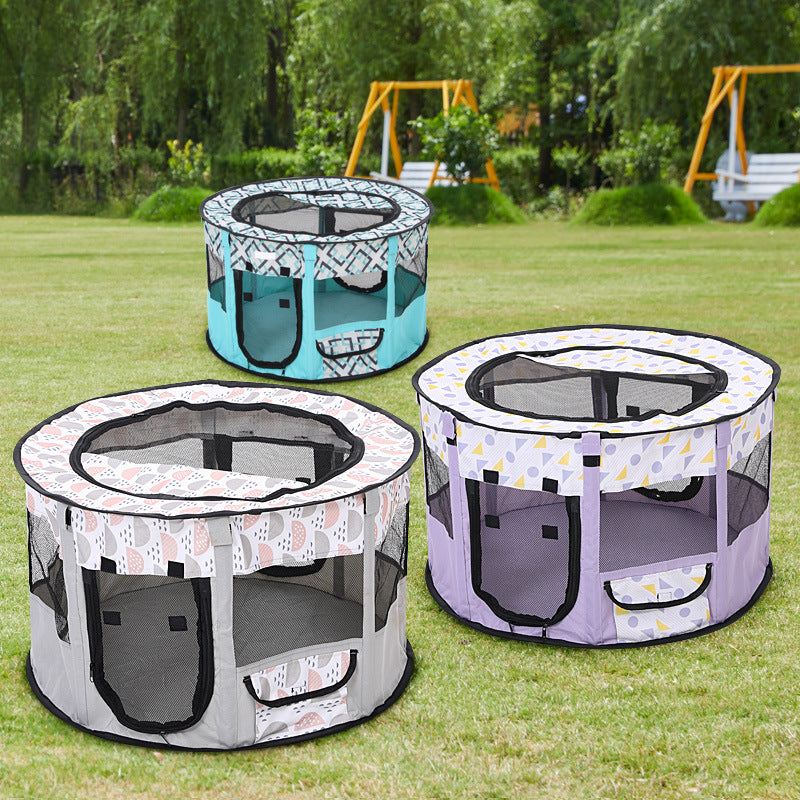 Foldable Pet Whelping & Breeding Tent — Enclosed Cat & Dog Cage