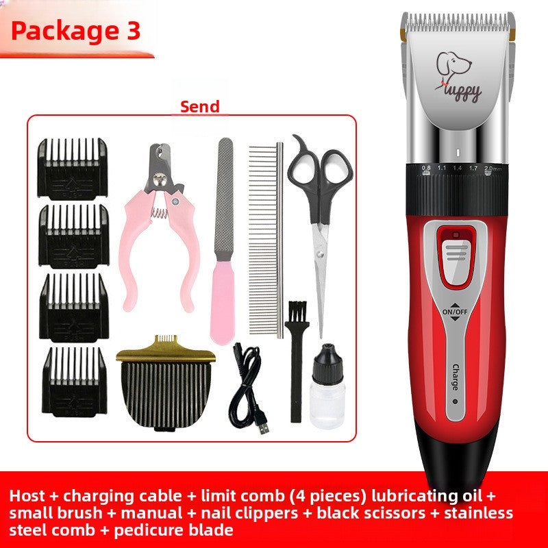 Professional Pet Hair Clipper Kit with Ceramic Blade