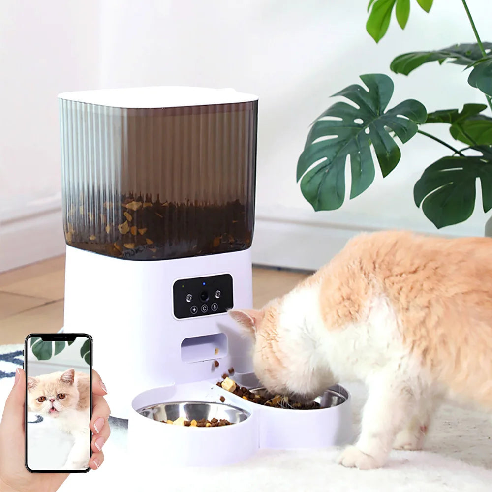 5L Smart Automatic Pet Feeder with Camera, WiFi & Voice Recorder