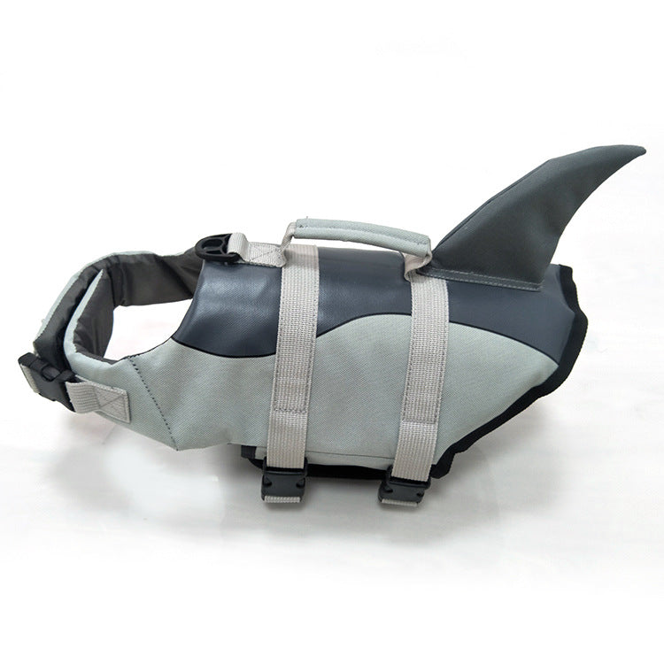 Dog Life Jacket Swimsuit — Shark & Mermaid Styles, Polyester Safety Vest, Sizes XS–XL