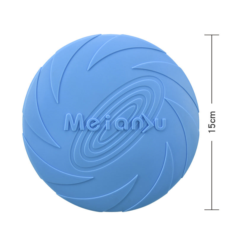 TPR Dog Frisbee — Soft, Bite-Resistant & Floating, 3 Sizes, 6 Colors