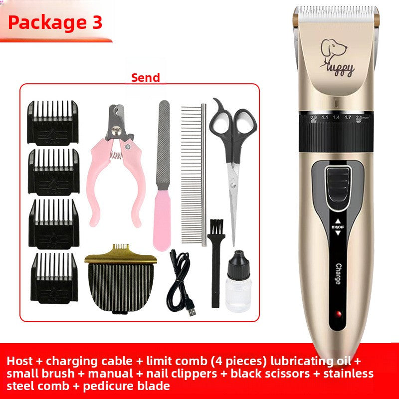 Professional Pet Hair Clipper Kit with Ceramic Blade
