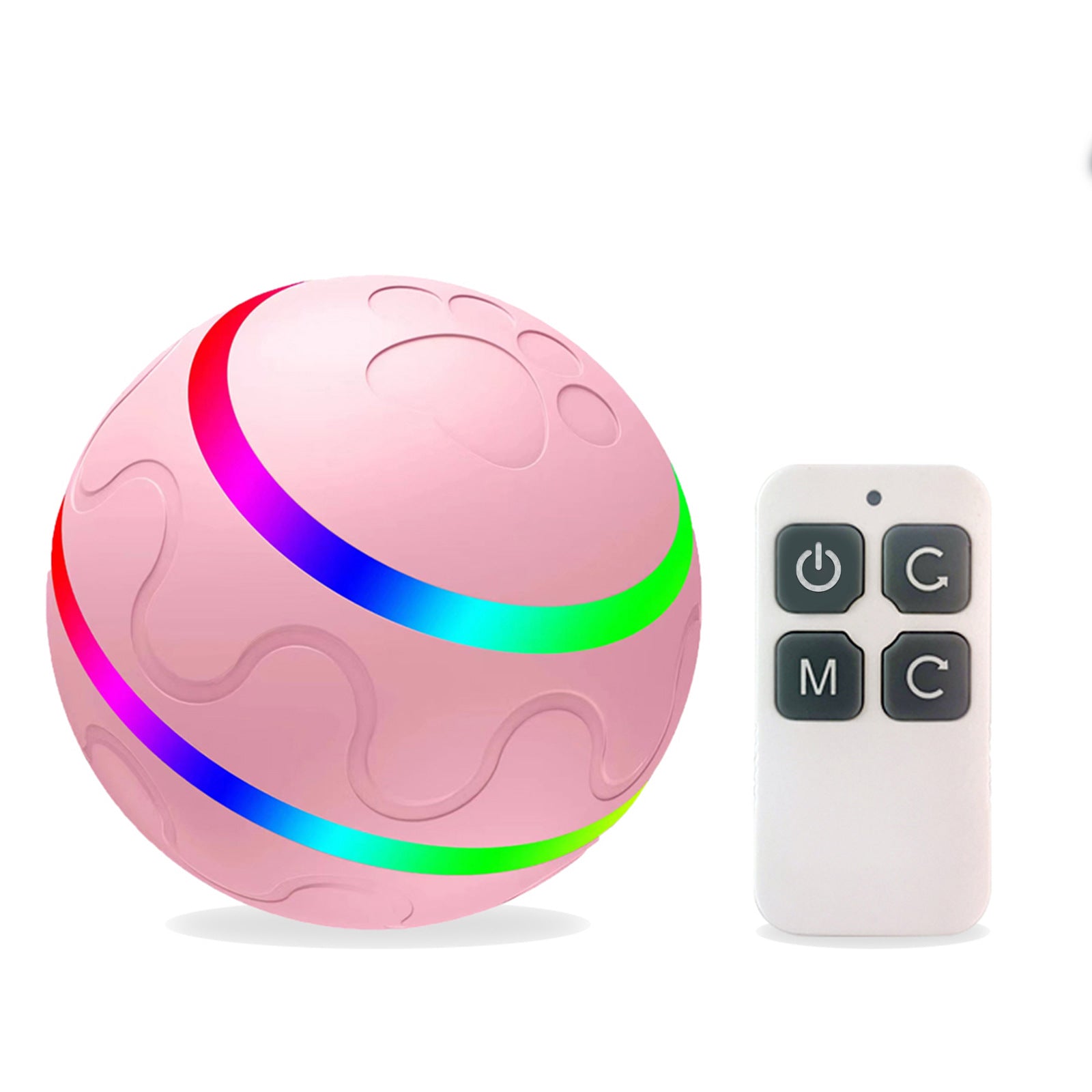 Electric Smart Pet Toy Ball — Auto & Remote Control, IP54 Waterproof, 4hr Battery