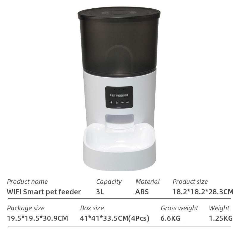 WiFi Smart Microchip Pet Feeder — App-Controlled, Timed Feeding, Battery-Powered