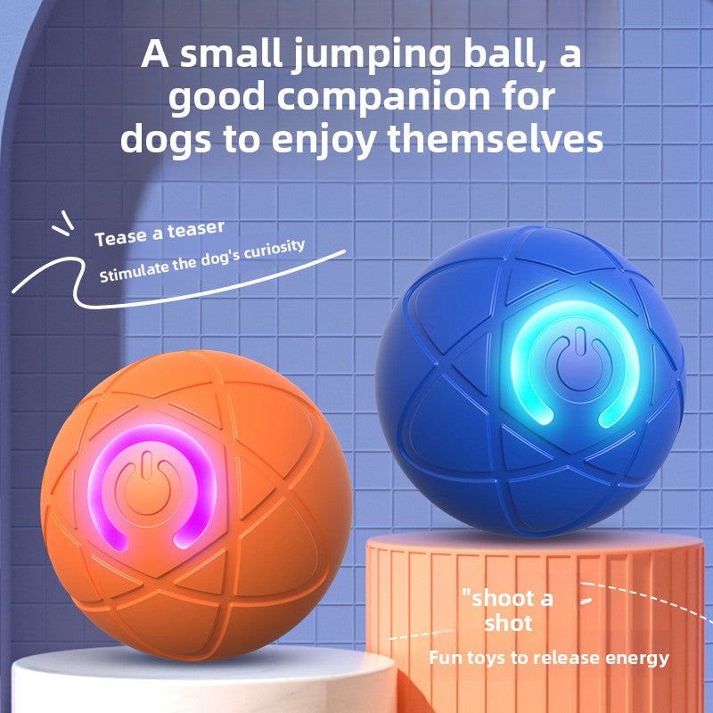 Electric Bouncing Pet Toy Ball — Interactive Anxiety Relief Toy for Dogs & Cats