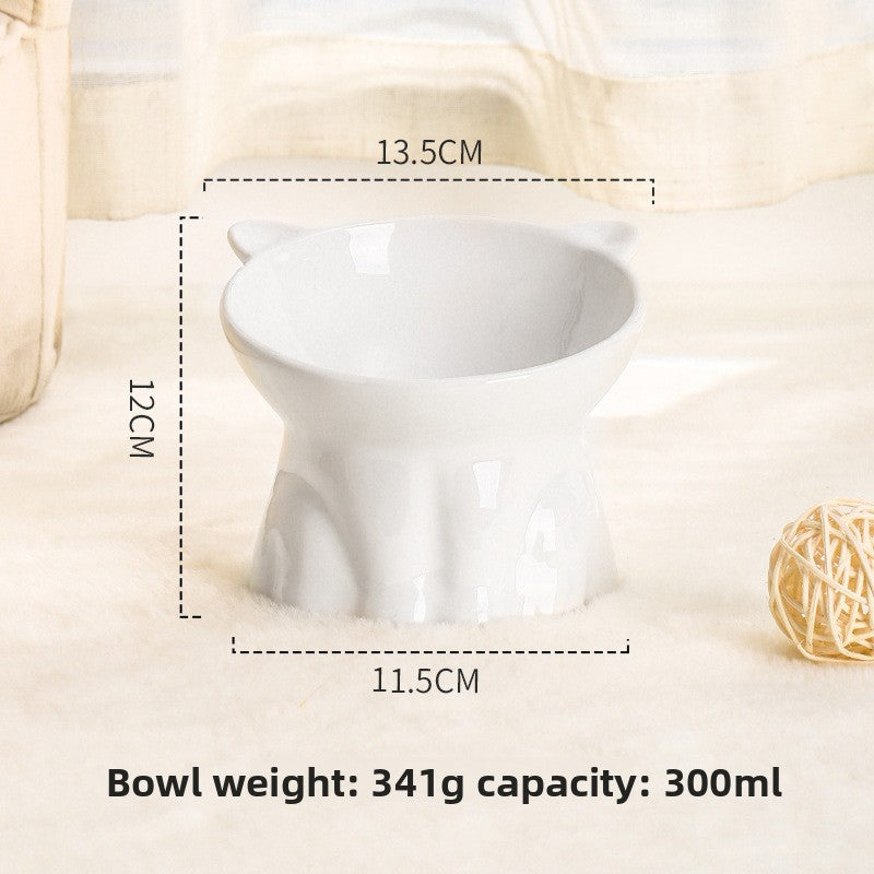 Ceramic Anti-Knock Pet Bowl — Non-Tip Feeding Bowl for Cats & Dogs, 10 Styles
