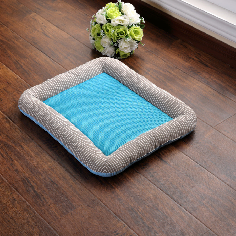 Ice Silk Pet Cooling Pad — Waterproof Summer Mat for Dogs & Cats, 4 Sizes