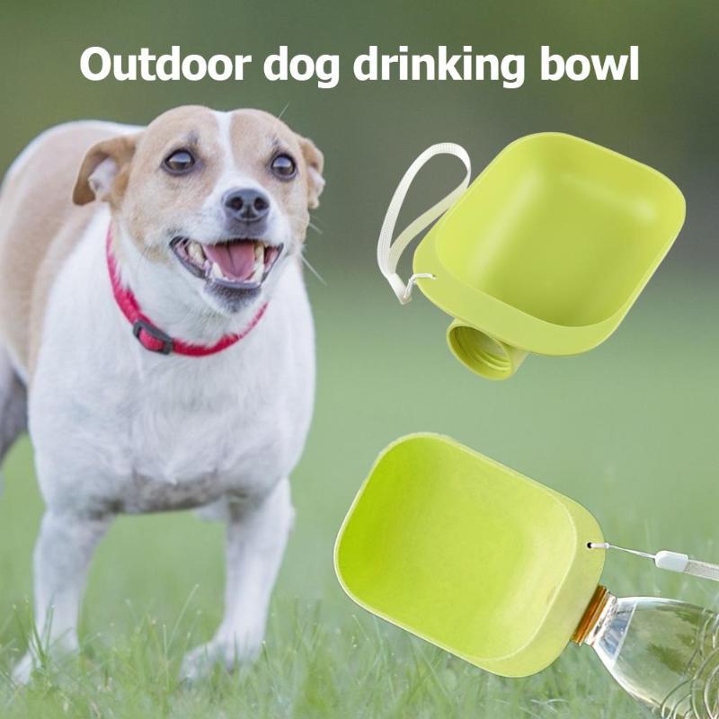 Portable Pet Water Bottle & Travel Bowl — 2-in-1, Leak-Proof, 5 Colors