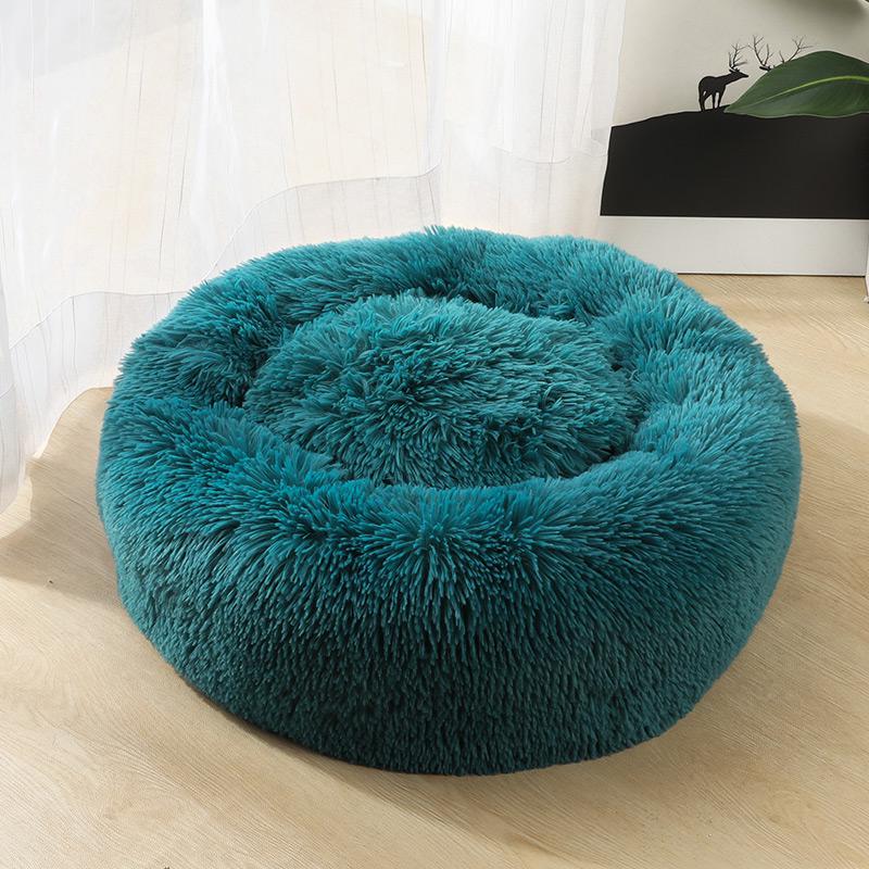 Donut Pet Bed — Ultra-Soft Corduroy, Washable, 3 Sizes, 8+ Colors