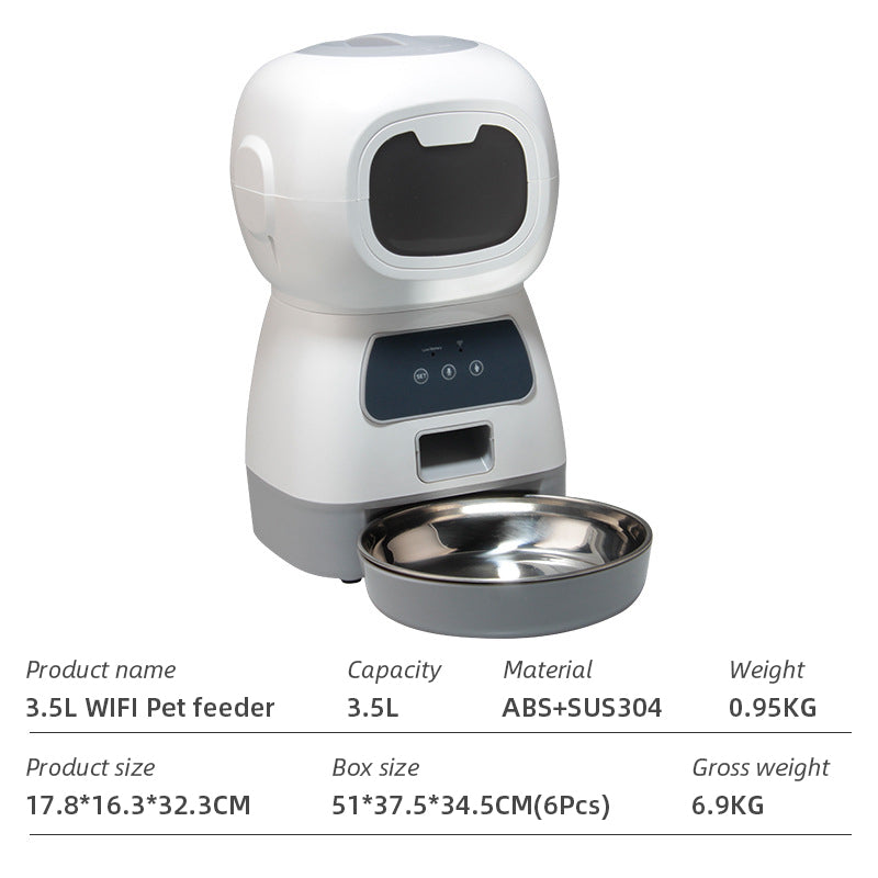 WiFi Smart Microchip Pet Feeder — App-Controlled, Timed Feeding, Battery-Powered