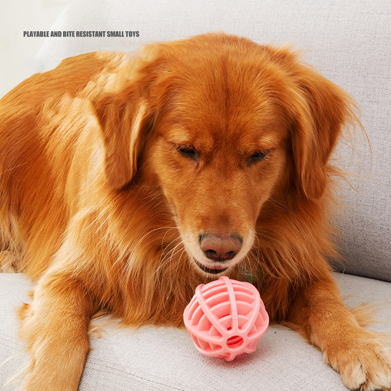 TPR Treat Leaking Molar Ball — Bite-Resistant, Teeth Cleaning, 8cm, 3 Colors