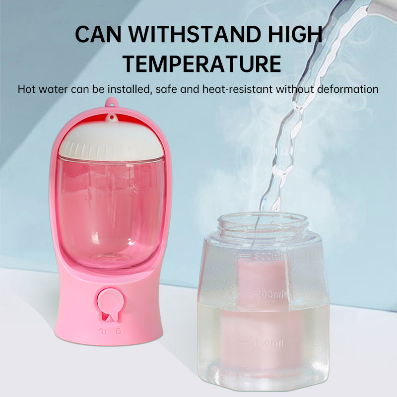 3-in-1 Portable Pet Water Bottle — Water, Food & Poop Bags in One